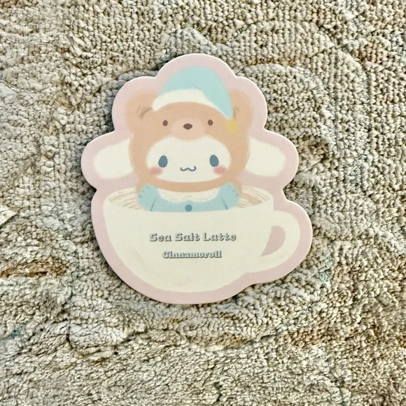 TOP TOY Sanrio Characters Latte Baby Vinyl Plush Keychain - Sea Salt Cinnamoroll - Picture 5 of 7